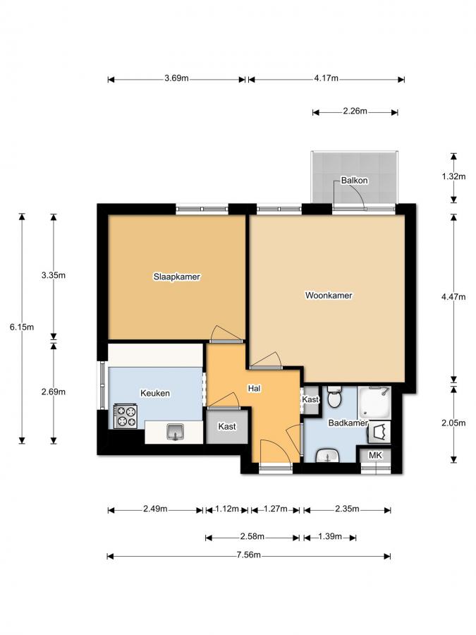 Te Huur 2 Kamer Appartement Max Havelaarlaan In Amstelveen