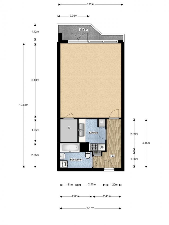 Te Huur 1 Kamer Appartement Boslaan In Den Haag
