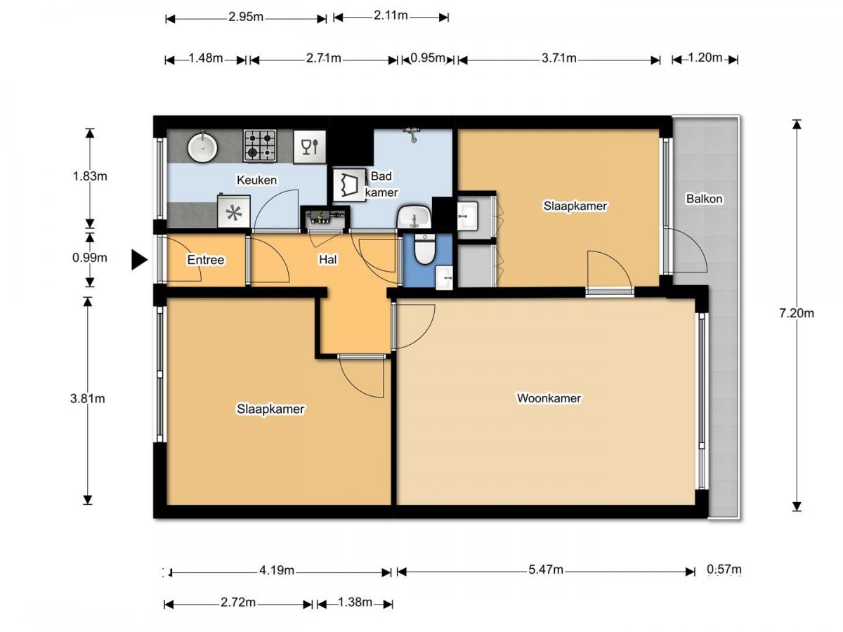 Te Huur 3 Kamer Appartement Hendrik Tollensstraat In Delft