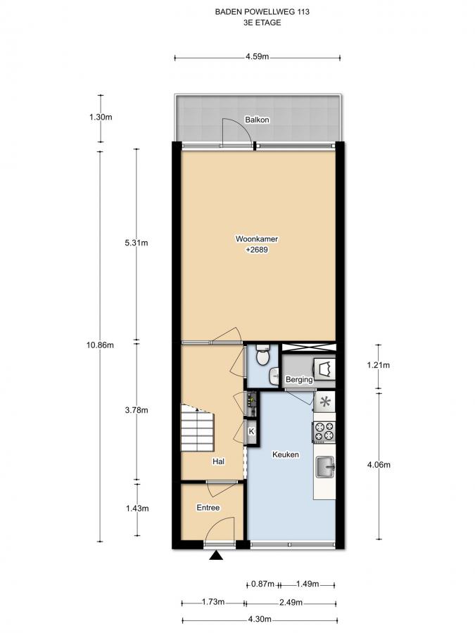 Te Huur 4 Kamer Appartement Baden Powellweg In Amsterdam