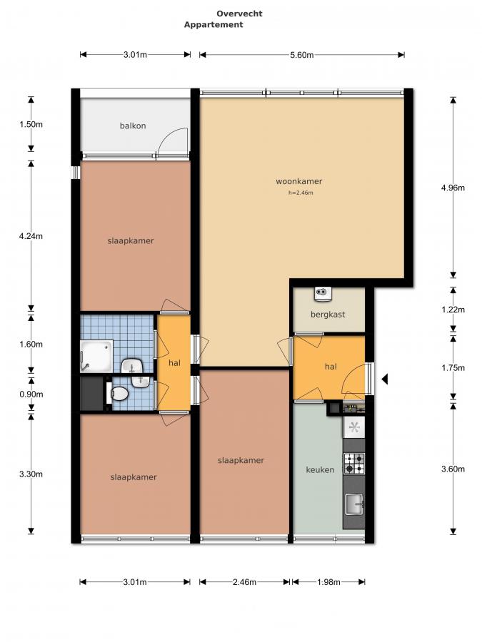 Te Huur 4 Kamer Appartement Androsdreef In Utrecht