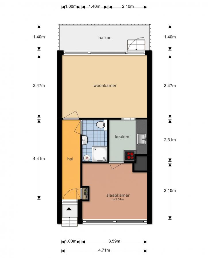 Te Huur 2 Kamer Appartement Engelandlaan In Haarlem