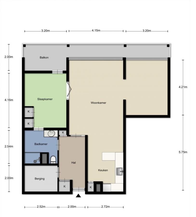 Te Huur 3 Kamer Appartement Herman Gorterlaan In Eindhoven