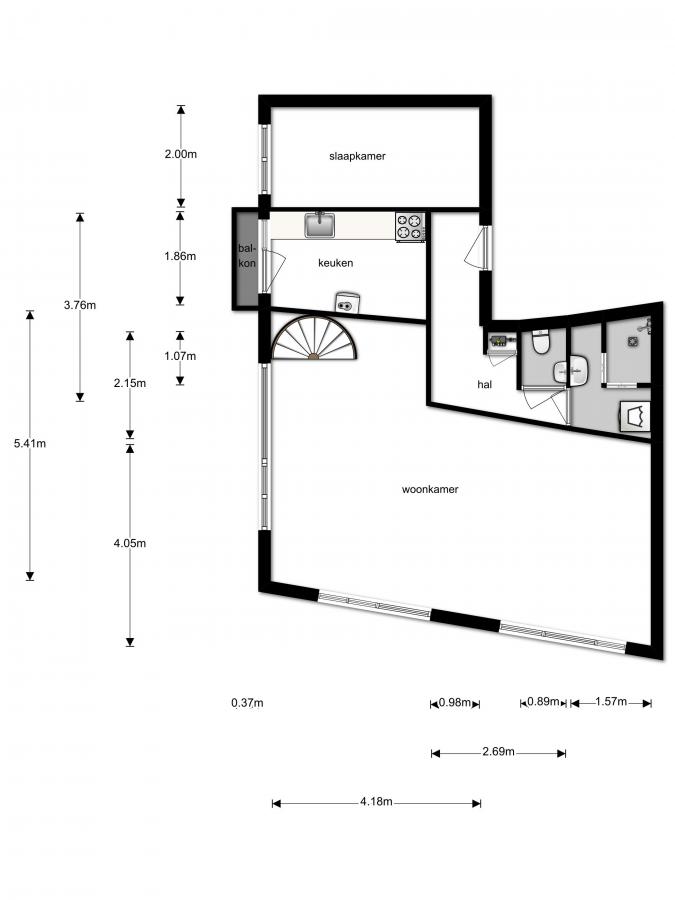 Te Huur 3 Kamer Appartement Gordelweg In Rotterdam