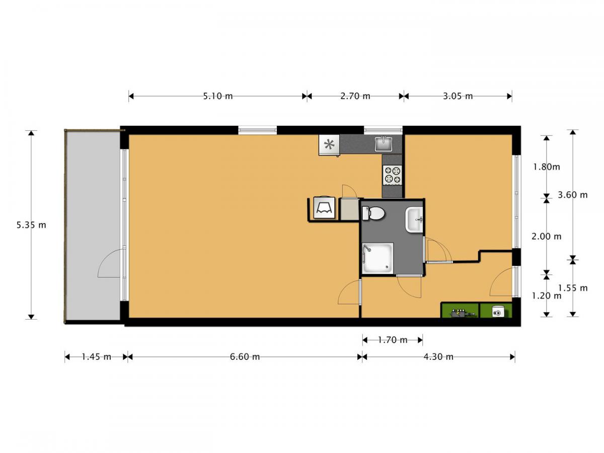 Te Huur 2 Kamer Appartement Opsterland In Utrecht