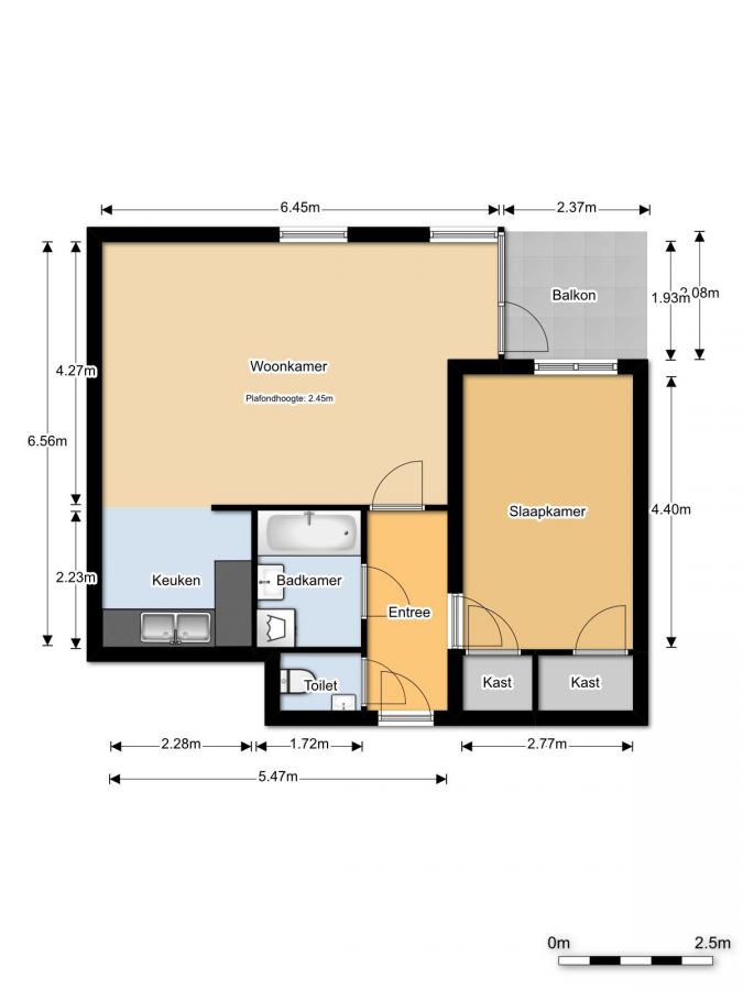 Te Huur 2 Kamer Appartement Boompjes In Rotterdam