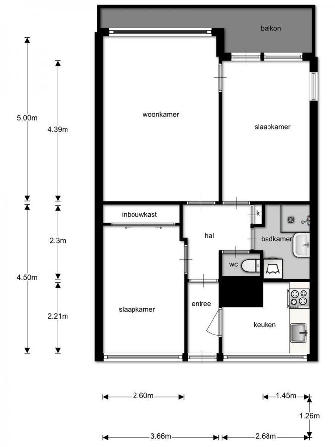 Te Huur 3 Kamer Appartement Langswater In Amsterdam