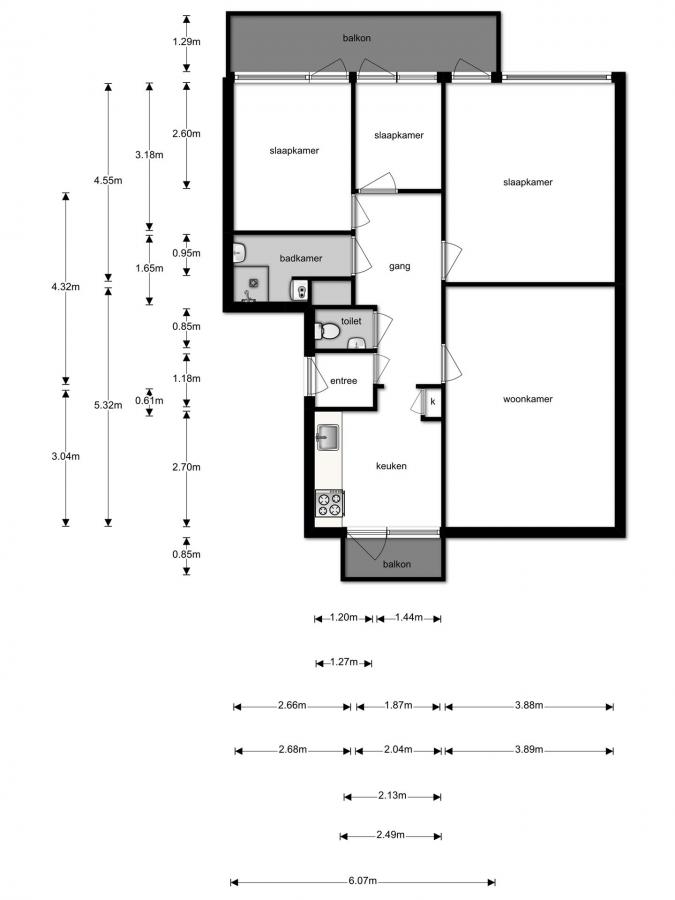 Te Huur 4 Kamer Appartement Stalpaertstraat In Rotterdam