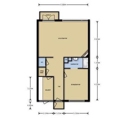Te Huur 2 Kamer Appartement Schiedamse Vest In Rotterdam