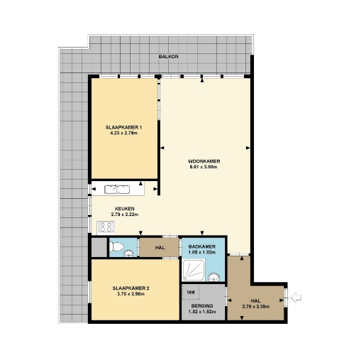 Te Huur 3 Kamer Appartement Dunantstraat In Zoetermeer