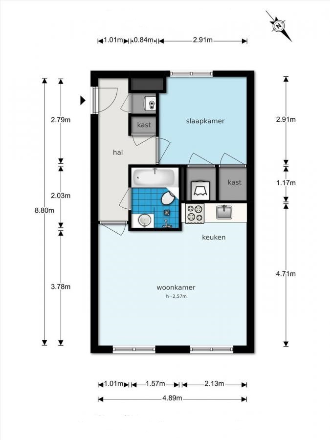 Te Huur 2 Kamer Appartement Dostojevskisingel In Amsterdam