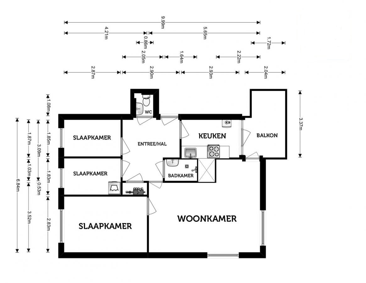 Te Huur 4 Kamer Appartement Van Vollenhovenlaan In Utrecht
