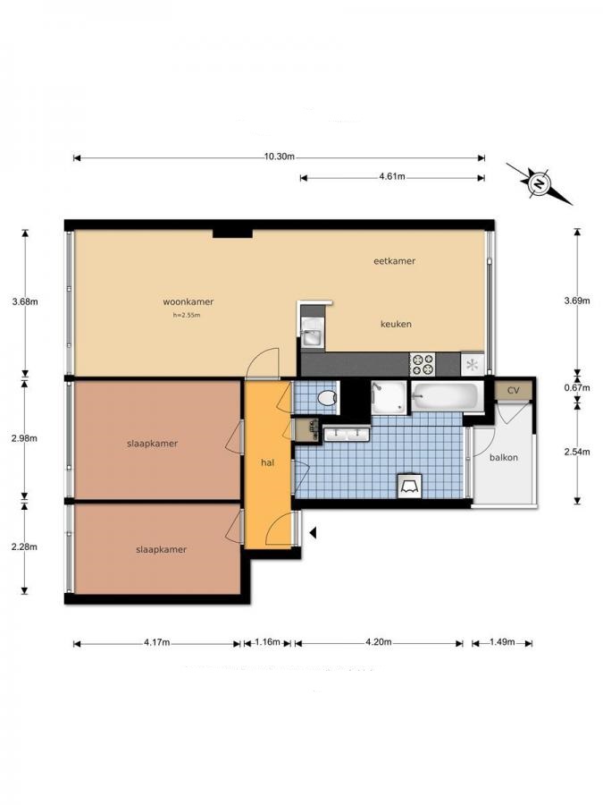 Te Huur 4 Kamer Appartement Telderslaan In Utrecht