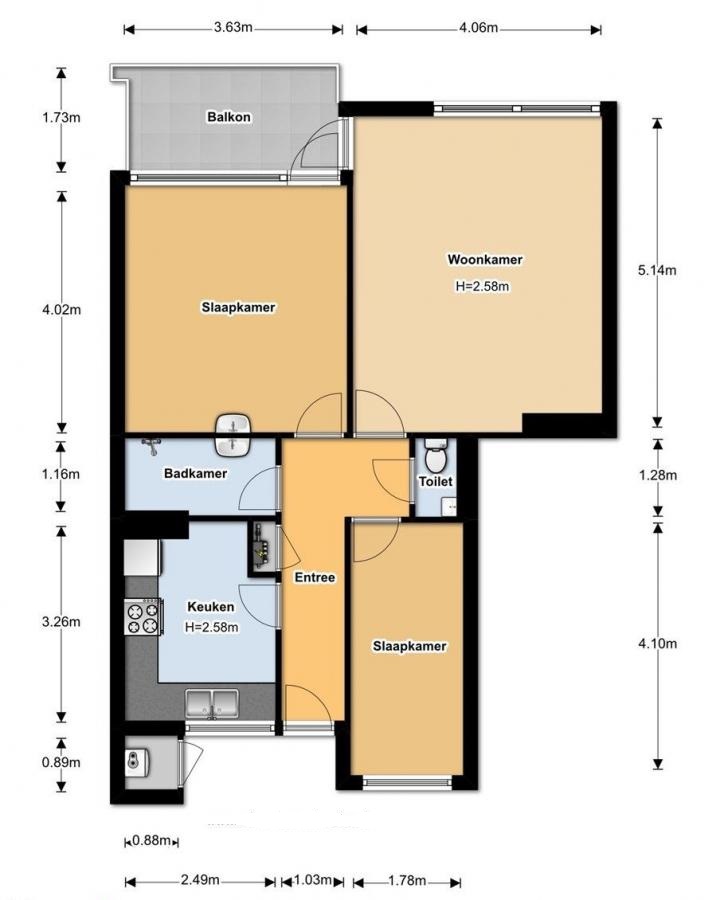Te Huur 3 Kamer Appartement Banckertlaan In Hilversum