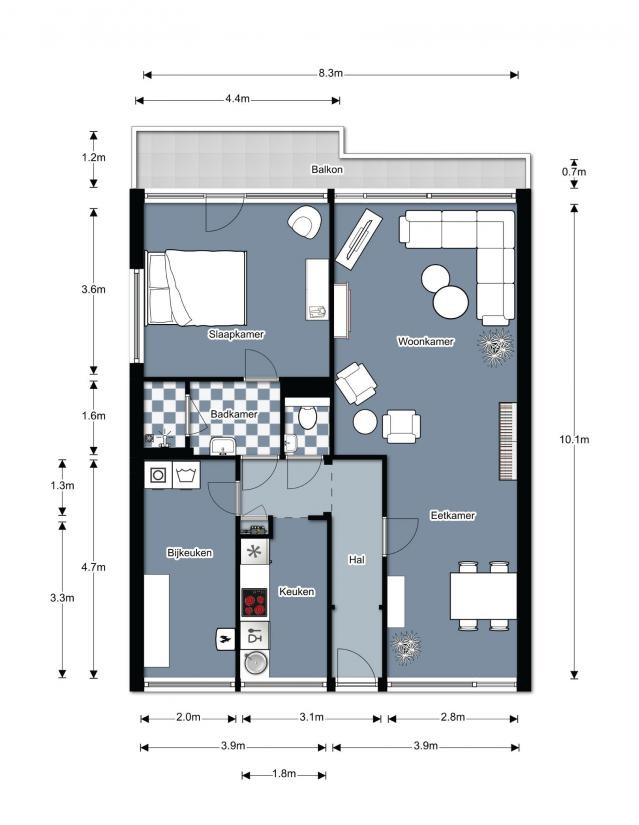 Te Huur 3 Kamer Appartement Gronausestraat In Enschede