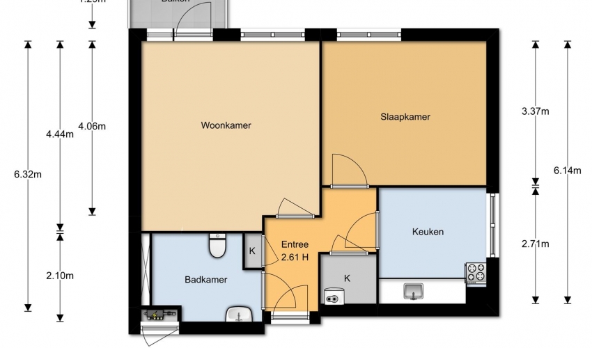Te Huur 2 Kamer Appartement Max Havelaarlaan In Amstelveen