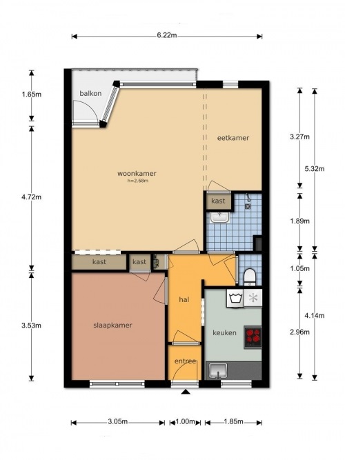 Te Huur 2 Kamer Appartement Loosdrechtseweg In Hilversum