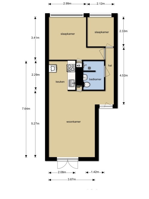Te Huur 3 Kamer Appartement Hoge Bothofstraat In Enschede