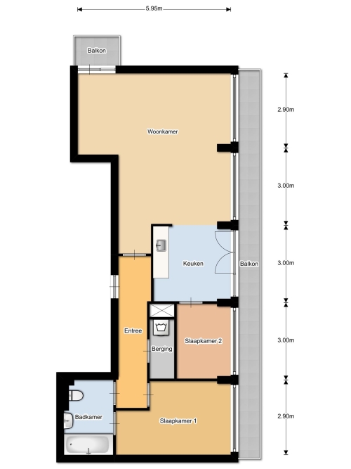 Te Huur 3 Kamer Appartement Hogeschoorweg In Venlo