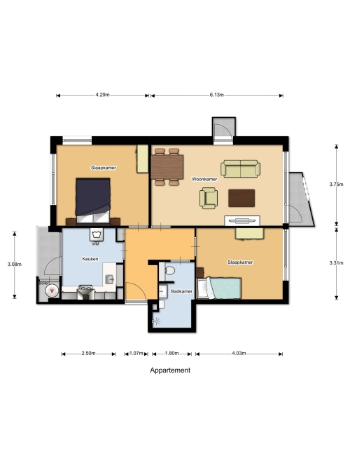 Te Huur 3 Kamer Appartement Hogeschoorweg In Venlo