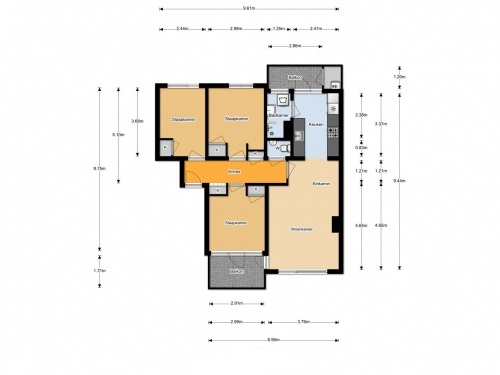 Te Huur 4 Kamer Appartement W.H. van Leeuwenlaan In Delft