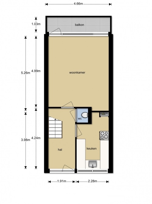 Te Huur 3 Kamer Appartement Geresstraat In Venlo