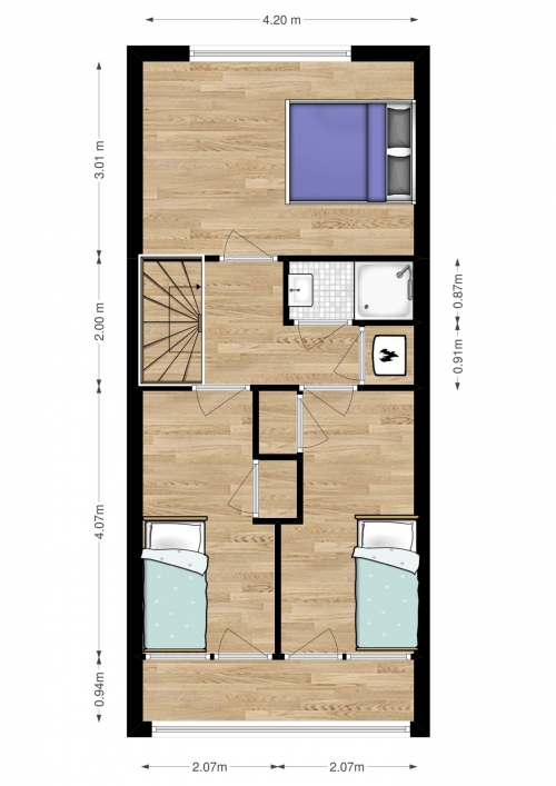 Te Huur 4 Kamer Appartement Schalmeistraat In Maastricht