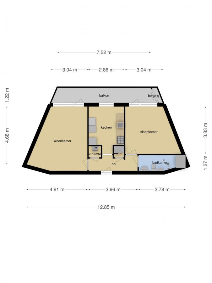 Te Huur 3 Appartement Jan van Riebeekstraat In Den Haag