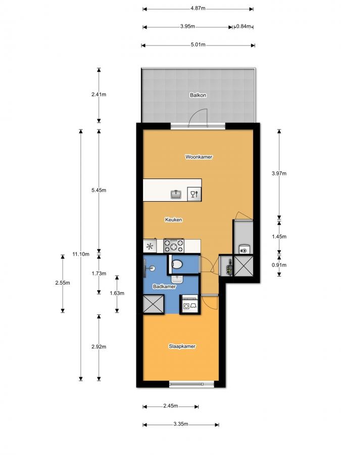 Te Huur 2 Appartement Laan van de Mensenrechten In Den Haag
