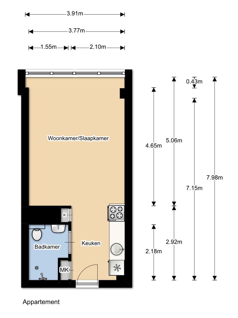 Te Huur 1 Appartement Bos en Lommerplantsoen In Amsterdam