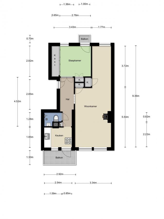Te Huur 2 Appartement Johan de Meesterstraat In Rotterdam