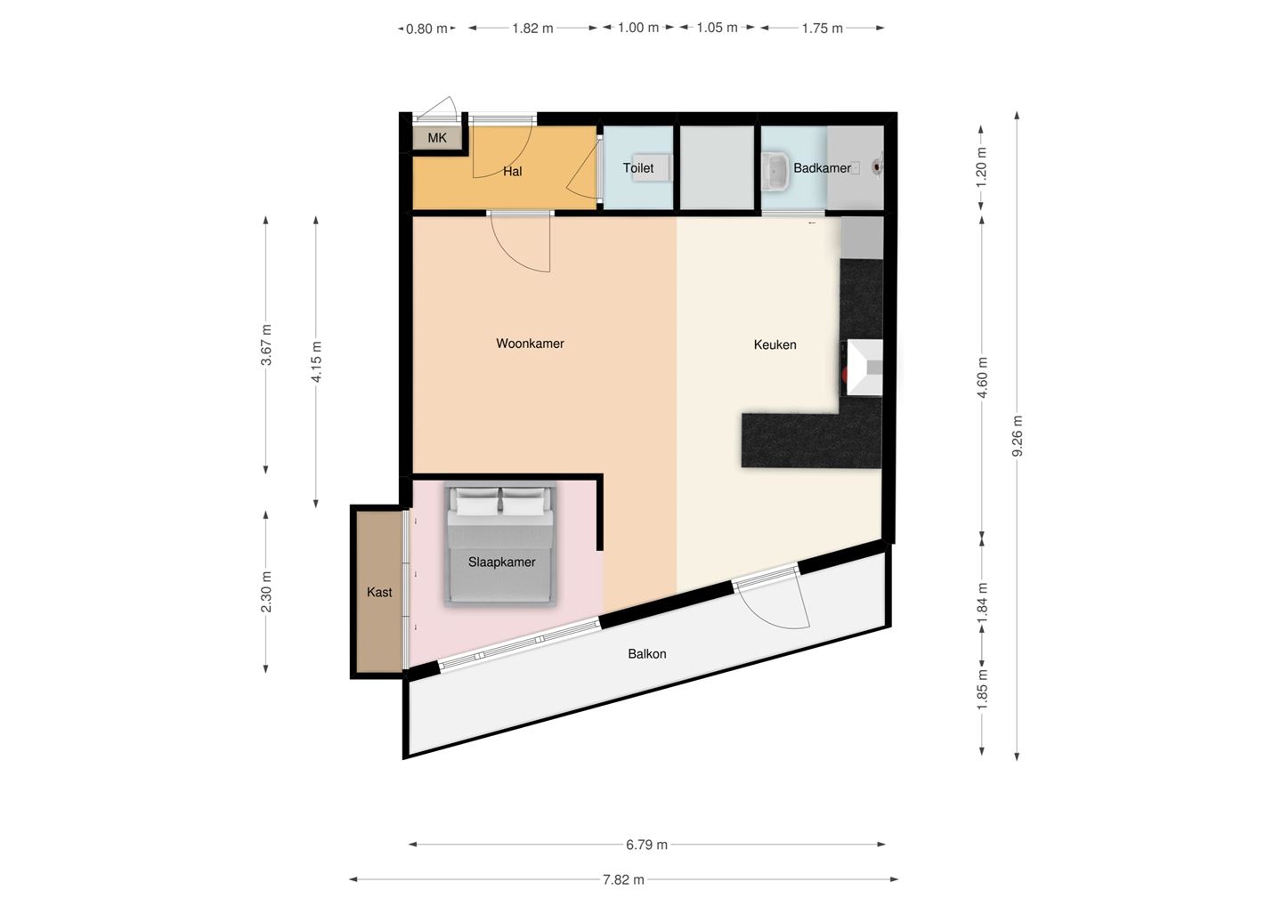 Te Huur 2 Appartement Kelloggplaats In Rotterdam
