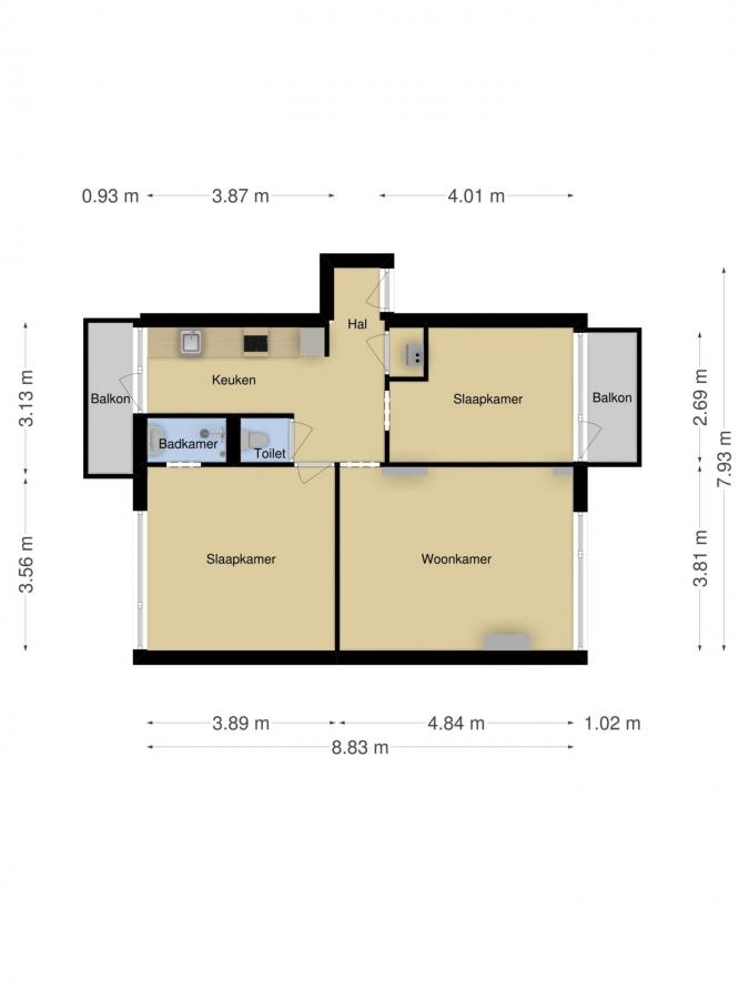 Te Huur 3 Kamer Appartement Kapershoek In Rotterdam