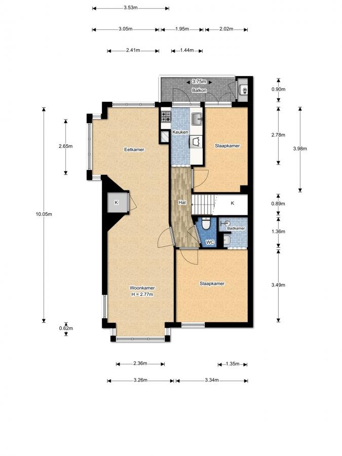 Te Huur 3 Appartement Koopmans van Boekerenstraat In Den Haag