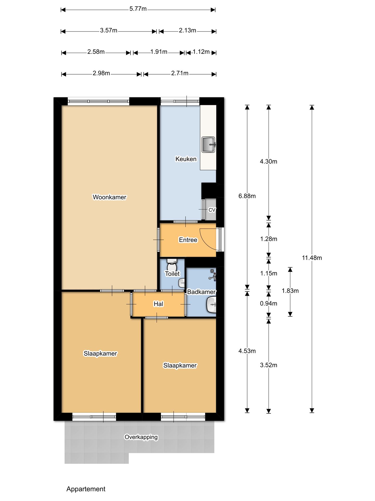 Te Huur 3 Kamer Appartement Wamelplein In Amsterdam