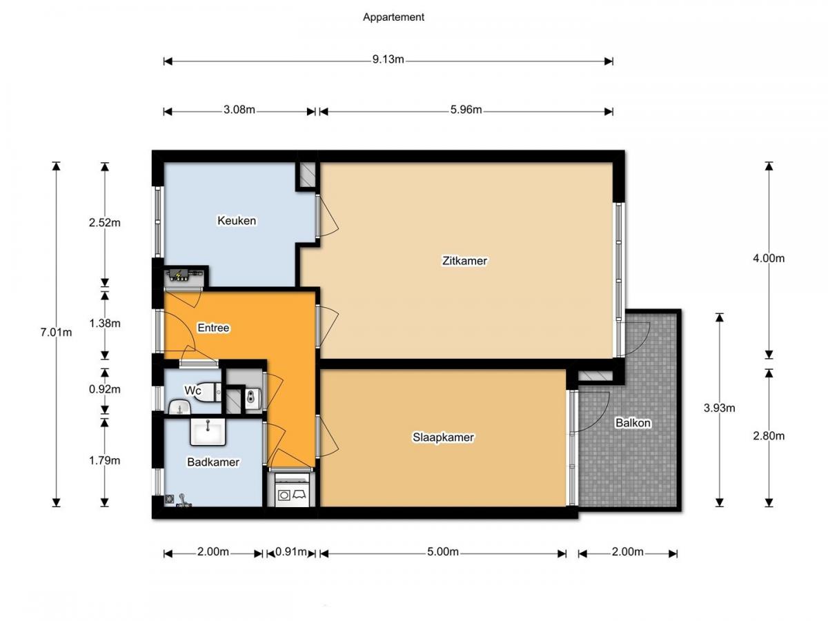 Te Huur 2 Kamer Appartement Papendrechtstraat In Amsterdam