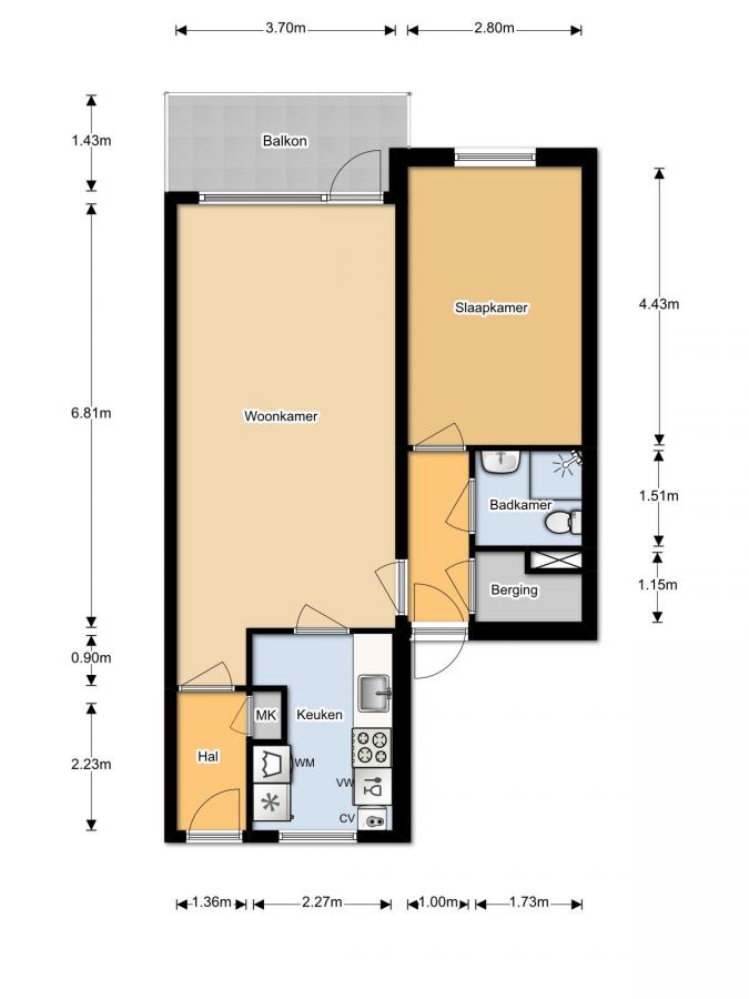 Te Huur 2 Kamer Appartement Washingtondreef In Utrecht