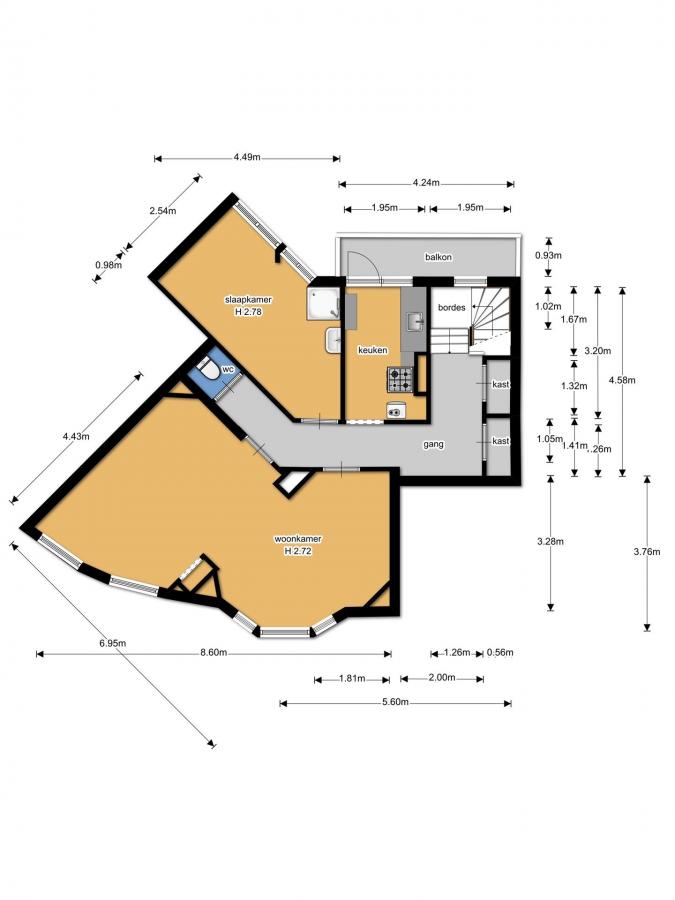 Te Huur 3 Appartement Veenkade In Den Haag