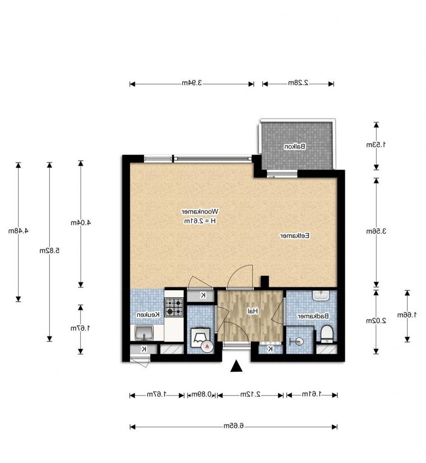 Te Huur 2 Kamer Appartement Elisabeth Brugsmaweg In Den Haag